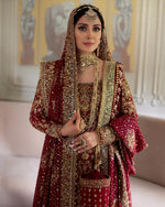 Load image into Gallery viewer, Farah Talib Aziz – Mehr Un Nissa Scarlett Bridal | FTA-Meh-043