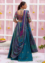 Load image into Gallery viewer, Farah Talib Aziz- Ayelina Teal Lehnga Choli | FTA-AT-090