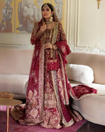 Load image into Gallery viewer, Farah Talib Aziz – Mehr Un Nissa Scarlett Bridal | FTA-Meh-043