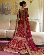 Load image into Gallery viewer, Farah Talib Aziz – Mehr Un Nissa Scarlett Bridal | FTA-Meh-043