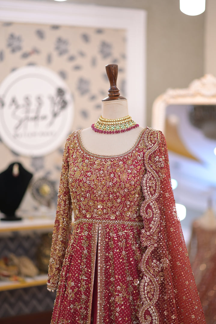 SANIYA Maskatiya – Red Bridal | SM-Rb-046