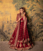 Load image into Gallery viewer, Mohsin Naveed Ranjha – Red Lehngha Choli | MNR-Rlc-048