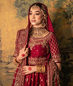 Load image into Gallery viewer, Mohsin Naveed Ranjha – Red Lehngha Choli | MNR-Rlc-048