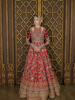 Load image into Gallery viewer, Ahmad Sultan – New Lehenga Choli Deep Red | AS-Lcr-070