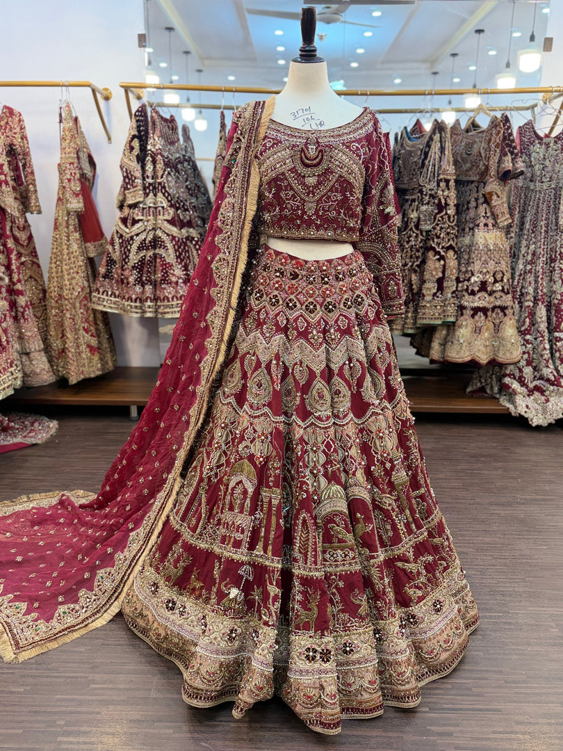 Mohsin Naveed Ranjha Heritage Mehroon | MNR-RH-193