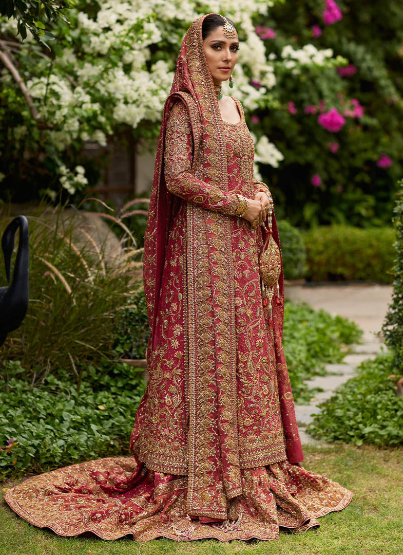 Farah Talib Aziz- Dil Ras Panelled Farshi Lengha | FTA-Drp-040