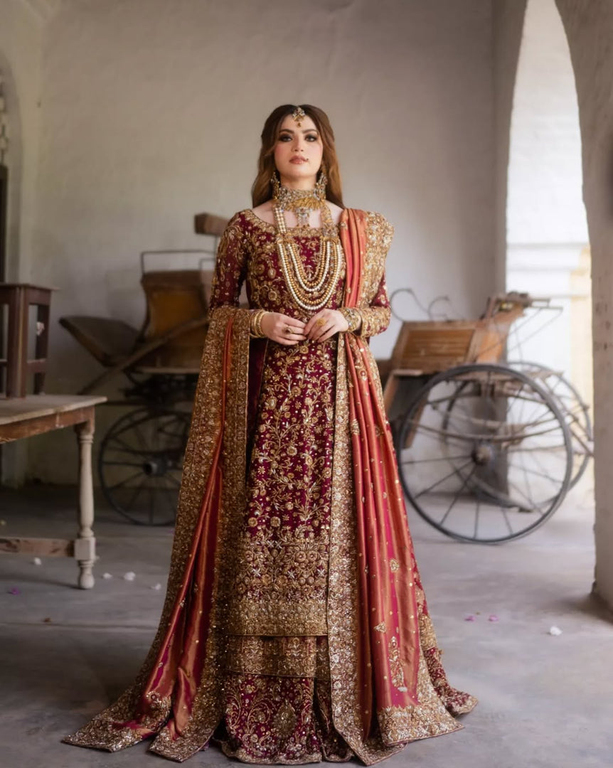 Zeeshan Danish – Red Classic Farshi | ZD-Rcf-059