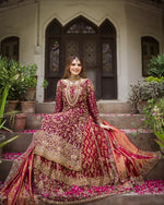 Load image into Gallery viewer, Zeeshan Danish – Red Classic Farshi | ZD-Rcf-059