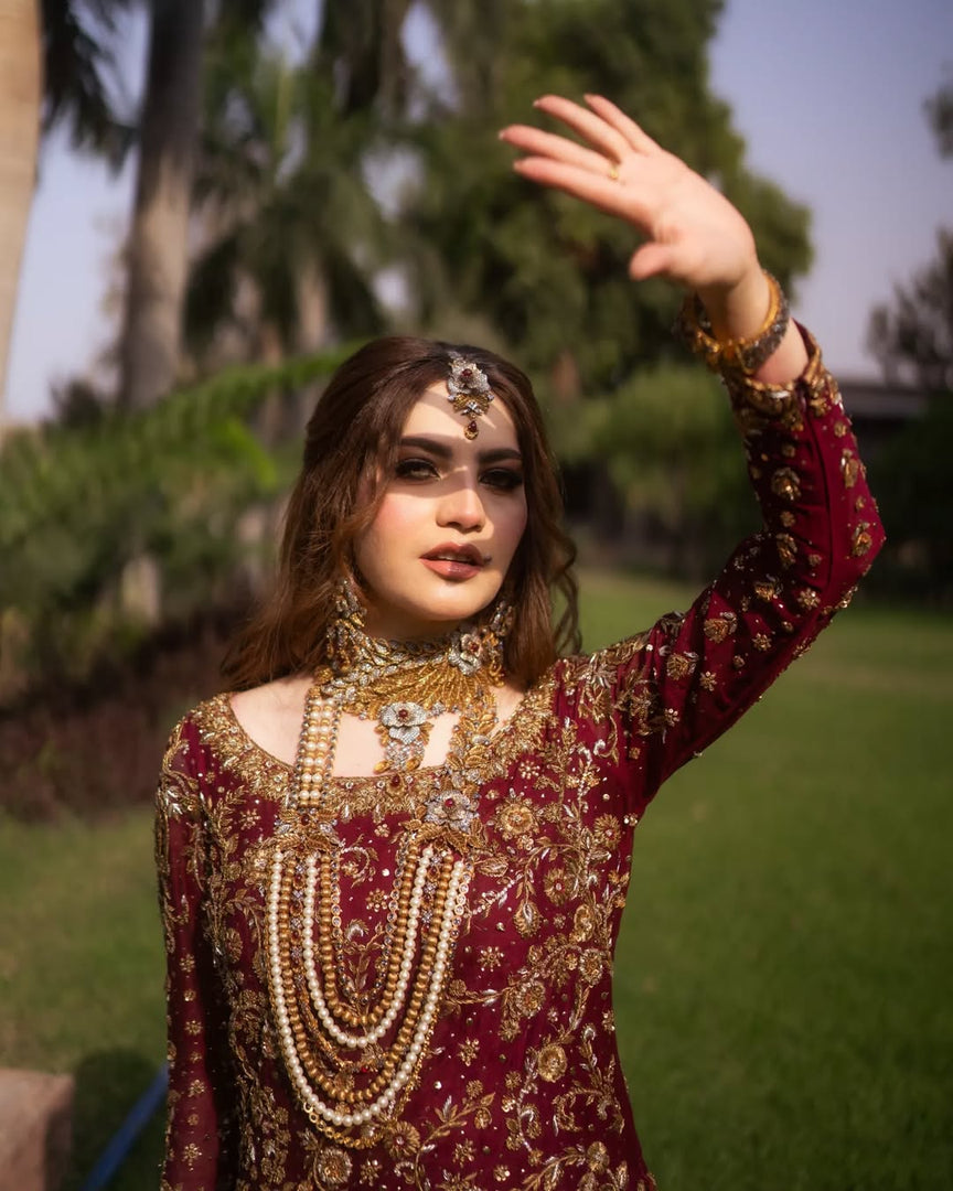 Zeeshan Danish – Red Classic Farshi | ZD-Rcf-059