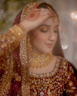 Load image into Gallery viewer, Haris Shakeel – Bridal with Heavy Dupatta | HS-Bhd-049