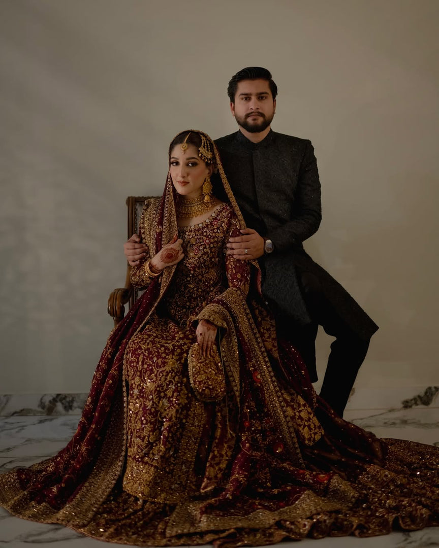 Haris Shakeel – Bridal with Heavy Dupatta | HS-Bhd-049