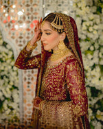 Load image into Gallery viewer, Haris Shakeel – Bridal with Heavy Dupatta | HS-Bhd-049