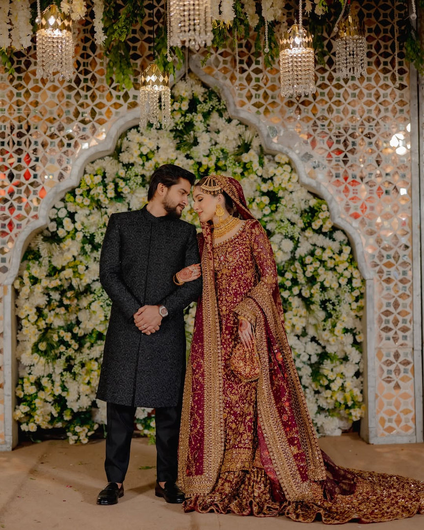 Haris Shakeel – Bridal with Heavy Dupatta | HS-Bhd-049