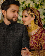 Load image into Gallery viewer, Haris Shakeel – Bridal with Heavy Dupatta | HS-Bhd-049